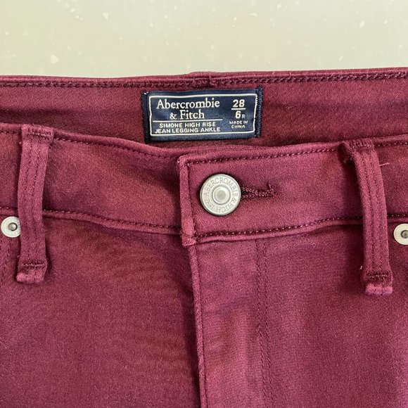 Abercrombie & Fitch⎮Simone High Rise Ankle Jegging⎮28/6R⎮like-new condition - Picture 1 of 12